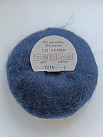 Пряжа для вязания "Кид мохер". синий