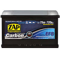 Акумулятор ZAP Carbon EFB 575 08 LB3 75Ah 720A R+ (правий +)