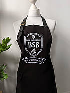 Фартух з логотипом до 25 см Jackson Canvas Чорний | Фартух з вишивкою логотипу, фото 8