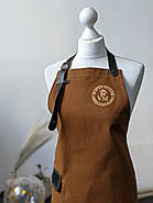 Фартух з логотипом до 10 см Jackson Canvas Коричневий | Вишивка, фото 7