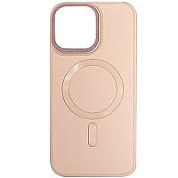 Чехол Bonbon Leather Metal Style with MagSafe для Apple iPhone 11 (6.1") | Искусственная кожа Розовый / Light