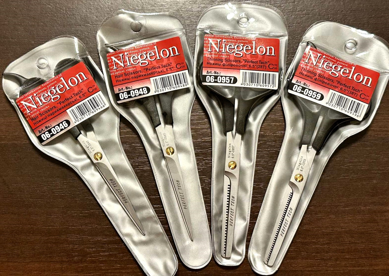 Парикмахерские ножницы Niegelon 948 с микродентацией ( лезвия 6.5 дюйма) - фото 2 - id-p1961015045