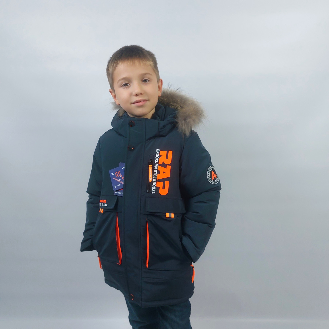 Дитяча зимова куртка на хлопчика 122-128