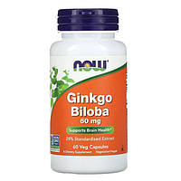 NOW Foods Ginkgo Biloba 60 mg 60 caps