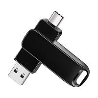 Флешка 64 GB USB Накопитель. Флеш-накопитель. Bliksem Металлическая. 2в1