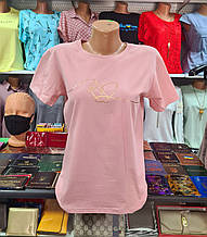 Жіноча футболка розмір 42-48 (в одному розмірі) BLUE WORLD