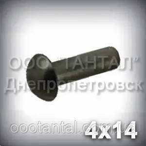Заклепка Ø4х14 сталева ГОСТ 10299-80, DIN 660, ISO 1051 з напівкруглою головкою