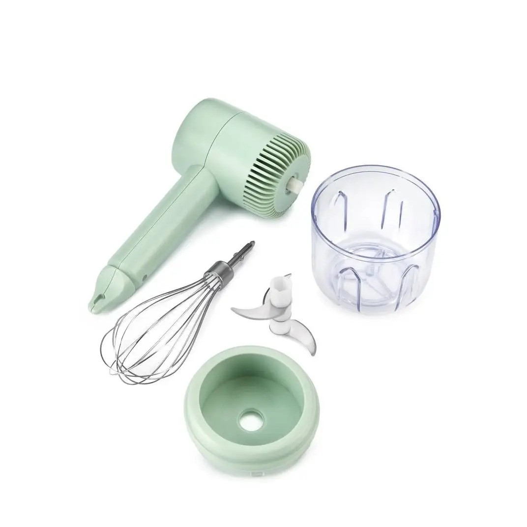Міксер ручний з подрібнювачем бездротовий 2 в 1 (8347)