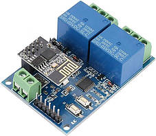 Подвійний релейний модуль Wi-Fi ESP8266, 12 В, дистанційне керування через додаток, фото 3
