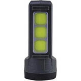 Ліхтар ручний акумуляторний Panther PT-8877 LED+COB 2400 mAh Black (3_03858), фото 3