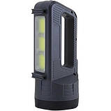 Ліхтар ручний акумуляторний Panther PT-8877 LED+COB 2400 mAh Black (3_03858), фото 4