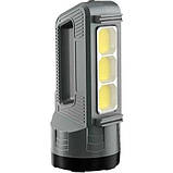 Ліхтар ручний акумуляторний Panther PT-8877 LED+COB 2400 mAh Black (3_03858), фото 5