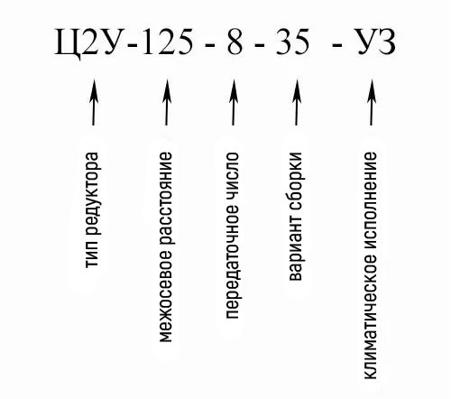 Купить двухступенчатый горизонтальный редуктор Ц2У-125 в Украине