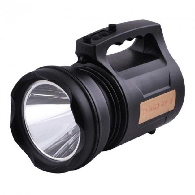 Ліхтар ручний акумуляторний RIAS TD-6000A 30W-T6 Black (3_03866), фото 1