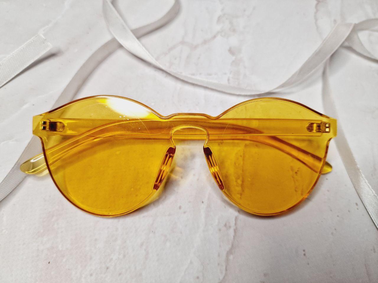 Іміджеві окуляри сонцезахисні жіночі, Жовті