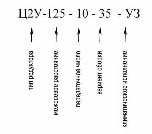 Купить двухступенчатый горизонтальный редуктор Ц2У-125 в Украине