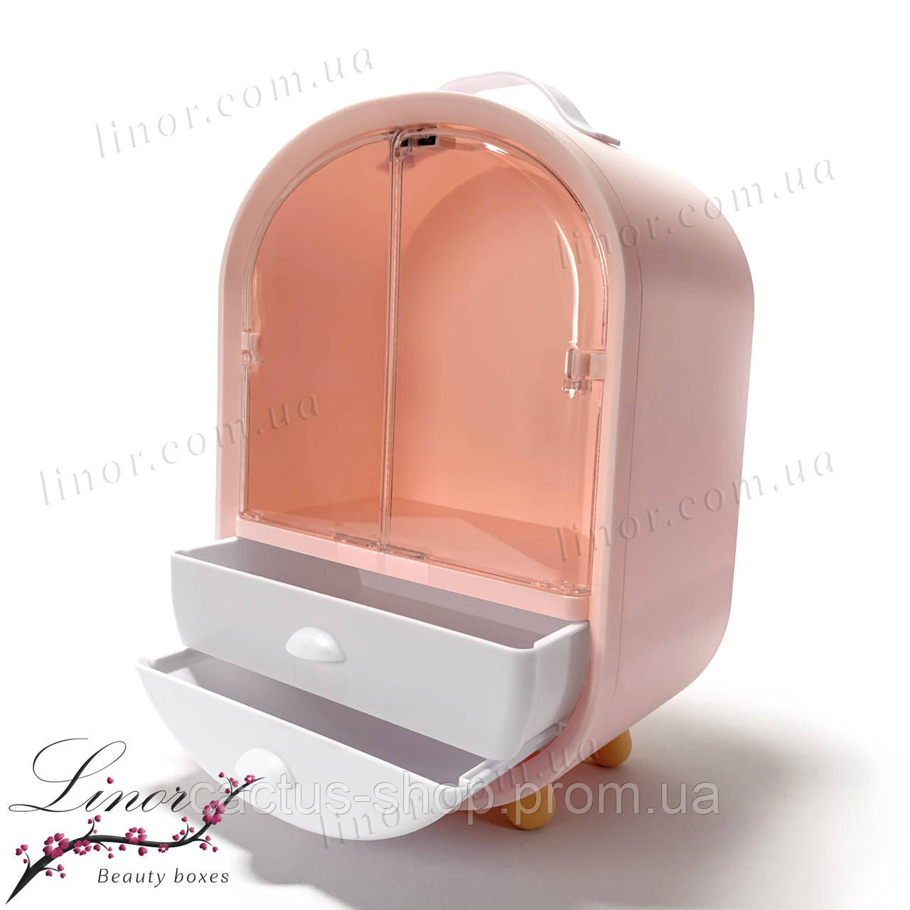 Beauty box "Amelia" 3 секции (Розовый) p - фото 3 - id-p1961049047