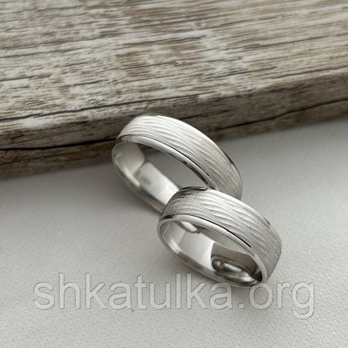 Обручки срібні з орнаментом срібні з орнаментом пара, фото 1