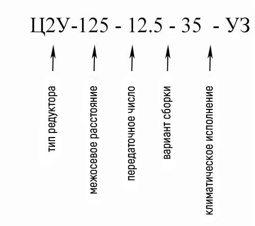 Купить двухступенчатый горизонтальный редуктор Ц2У-125 в Украине