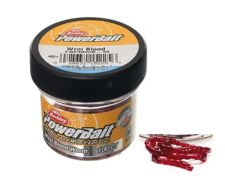 Приманка Berkley Gulp! Maxi Blood Worm (100 шт) (Мотиль великий),10899, фото 1