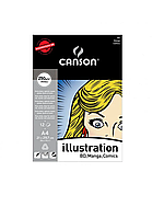 Альбом для маркеров Canson Illustration 250 г/м2, 21x29,7 см, A4,12 листов