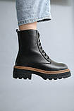 Жіночі зимові черевики на овчині з натуральної шкіри, фото 8