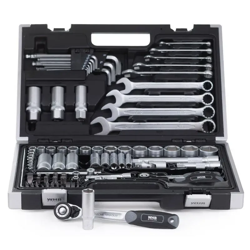 Набір дюймового інструменту 1/4“ + 3/8“ INCH 92-шт WHB Tools, фото 1