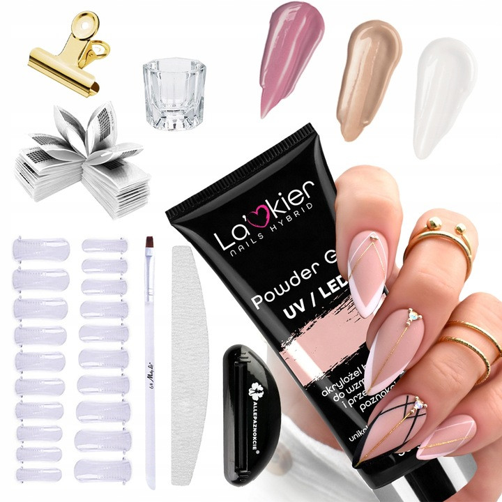 Набір Acryl Gel Lakier Гель-лак Нюд 30 мл