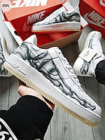 ДЕМИСЕЗОН! Мужские кроссовки Nike Air Force Skeleton QS White