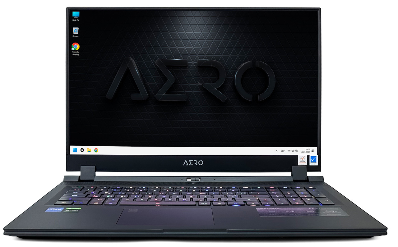Ноутбук Gigabyte Aero 17 HDR: Core i7-11800H / RAM 16 ГБ / GeForce RTX 3070 / SSD 1 ТБ / 17.3" UHD 4K