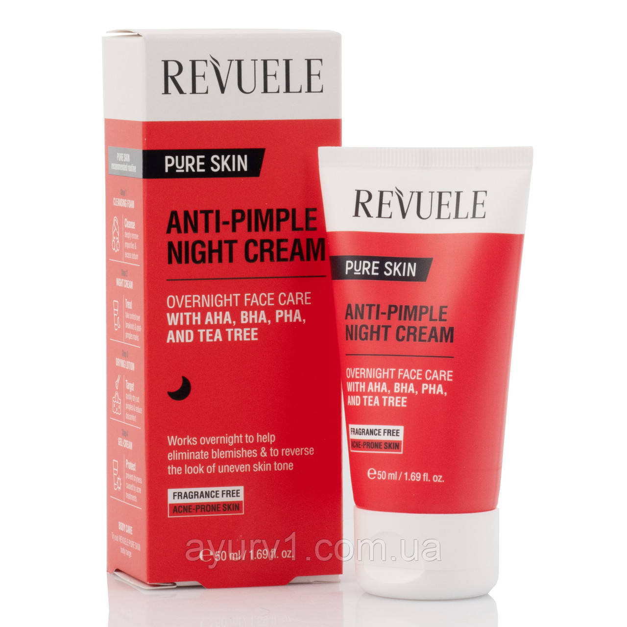 Нічний крем проти акне, Anti-Pimple Night Cream, Revuele, 50 мл