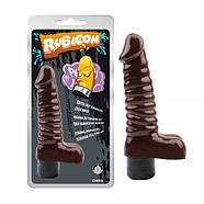 Коричневий рельєфний мультишвидкісний вібратор Vibrating Sugar| Puls69, фото 2