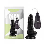 Вібратор на присоску з пультом керування Vibrating Beginner Dildo Black 6.0 | Puls69, фото 2