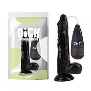 Вібратор на присоску з пультом керування Vibrating Beginner Dildo Black 8.5| Puls69, фото 2