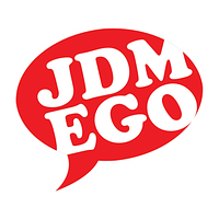 JDM EGO sticker 8*7 cm. Вологостійка наклейка