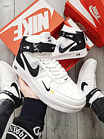 ДЕМИСЕЗОН! Мужские кроссовки Nike Air Force Hight White/Black