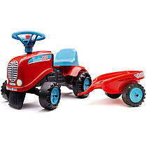 Дитячий трактор-каталка з причепом Falk GO 200B від 1 року