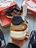 Чоловічі кросівки Nike Air Force 1 Low Travis Scott Cactus Jack, фото 3
