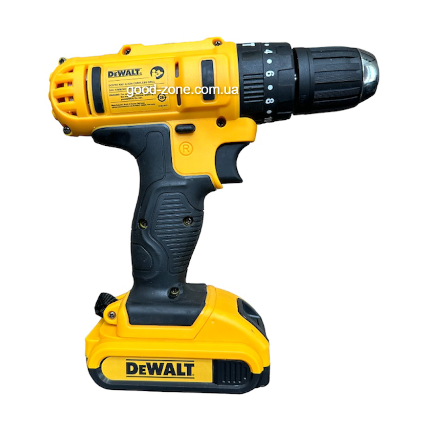 Ударный шуруповерт DeWALT DCD791 (24V 4A/h Li-Ion, 2 аккумулятора ) с ...