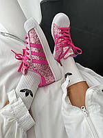 Женские кроссовки ADIDAS SUPERSTAR "BARBIE PINK" адидас суперстар кожа силикон розовые