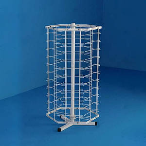 Стійка настільна обертова під окуляри. (66 осередків), біла