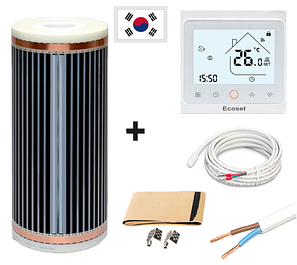 Готові комплекти інфрачервоної плівки з терморегулятором Ecoset PWT 002 Wi-Fi