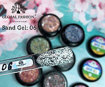 Гель-фарба Sand gel Global Fashion (Пісок) № 06, 5г