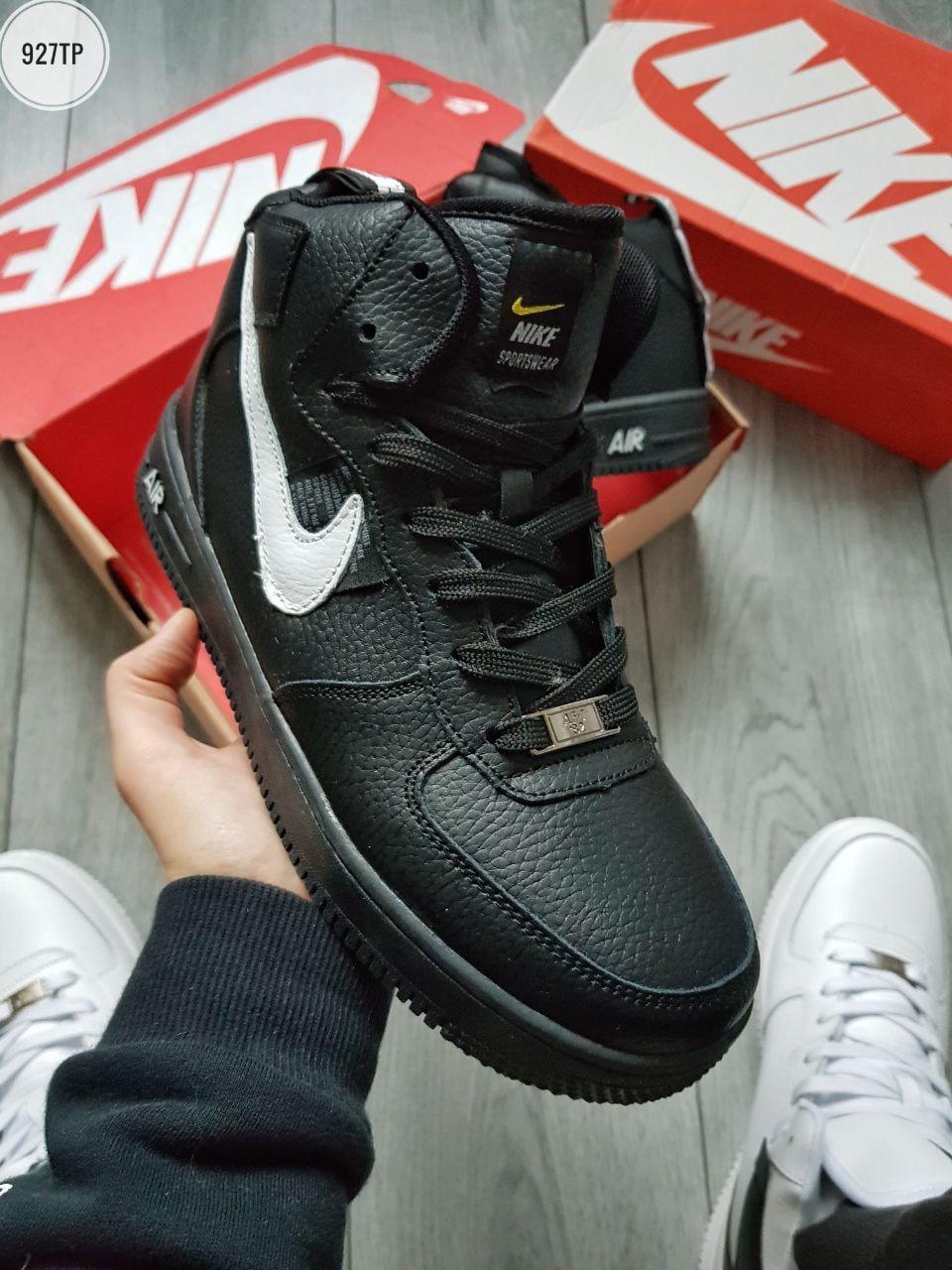 ЗІМА!!! МЕХ!!! Чоловічі кросівки Nike Air Force, фото 1