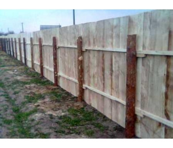 Щити дерев'яні для будівництва, дерев'яні паркани, тимчасові огорожі - фото 5 - id-p390289