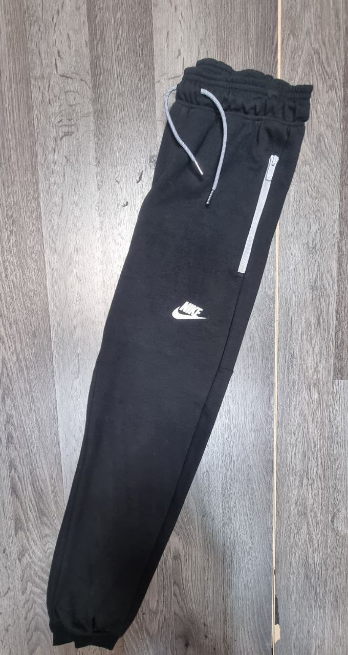 Чоловічі трикотажні спортивні штани (штани) Nike (Найк), осінні весняні чорні. Чоловічий одяг, фото 1