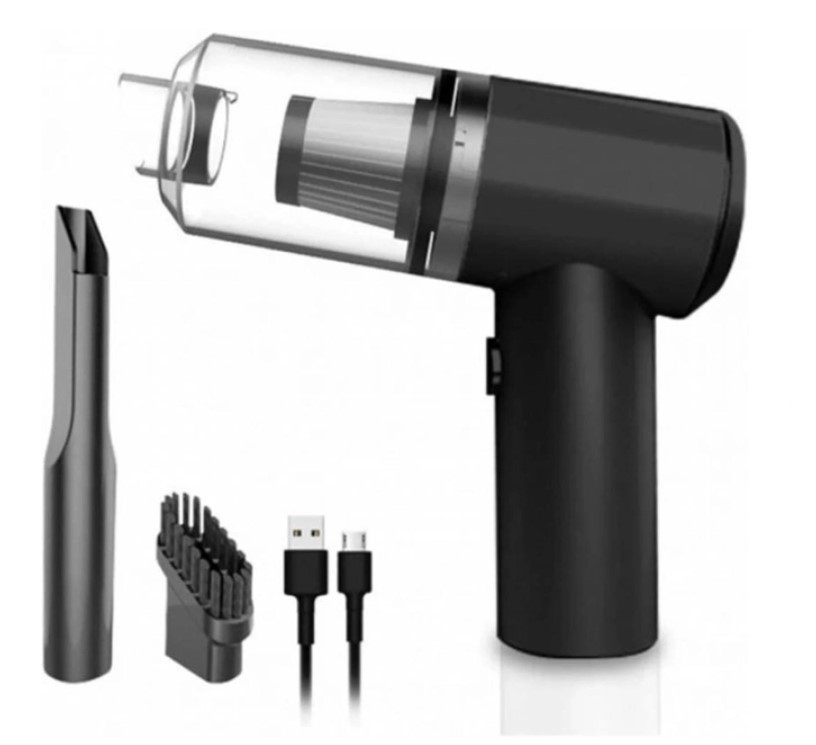 Пилосос автомобільний 2 в 1 Vacuum Cleaner 8696, чорний, фото 1