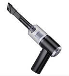 Пилосос автомобільний 2 в 1 Vacuum Cleaner 8696, чорний, фото 2