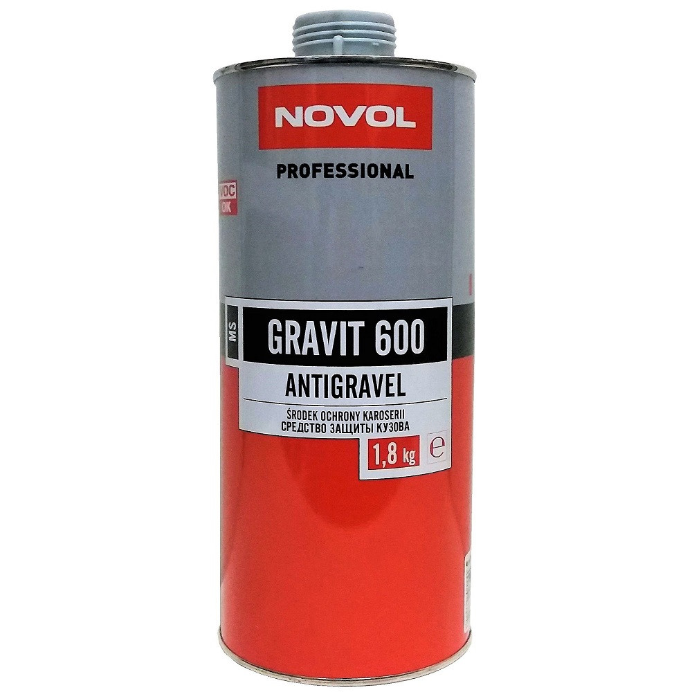 Сіре антигравійне покриття Гравітекс Novol Gravit 600 MS 1,8кг