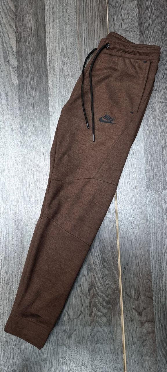 Чоловічі трикотажні спортивні штани (штани) Nike (Найк), осінні весняні кавові. Чоловічий одяг, фото 1